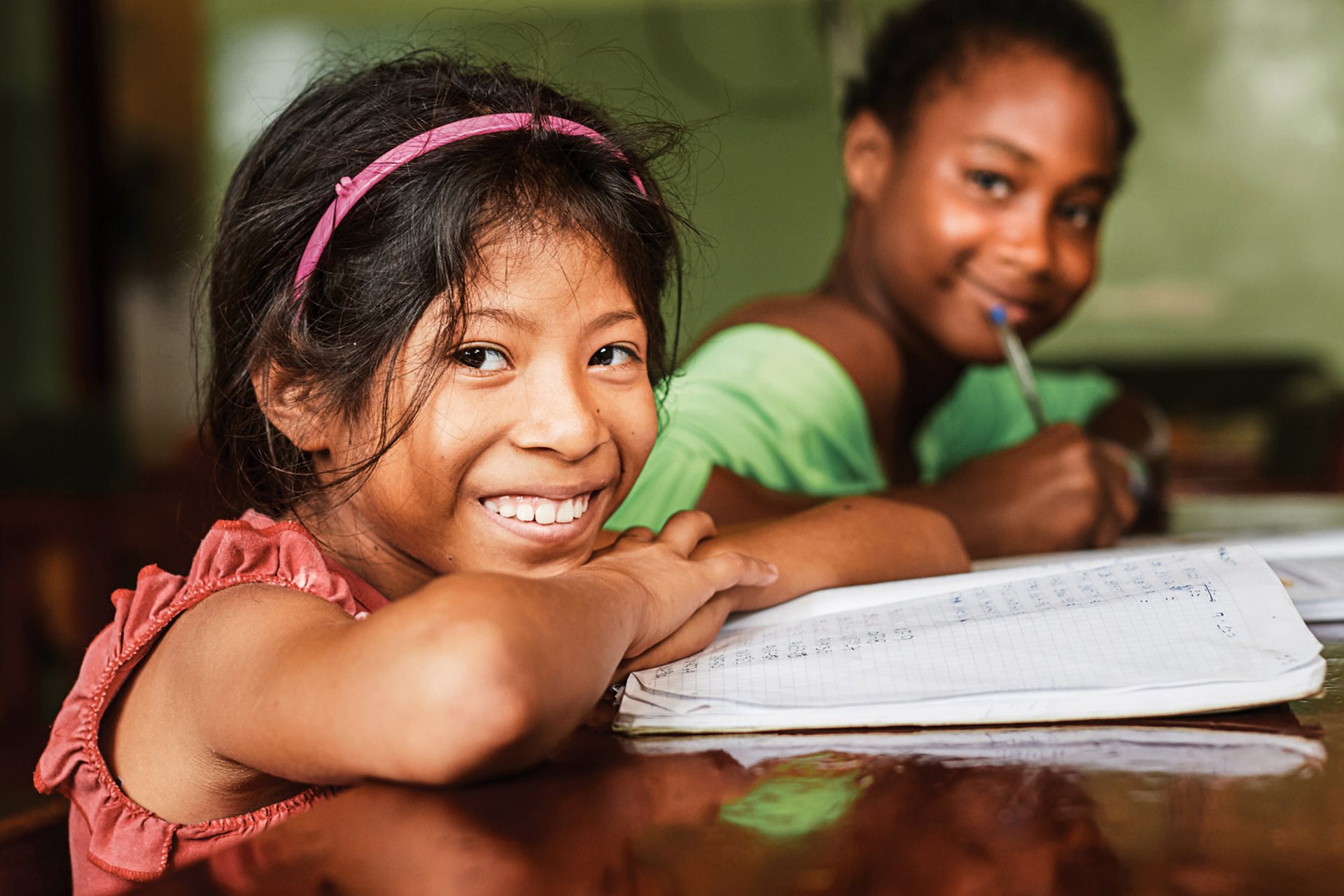 girl smiling